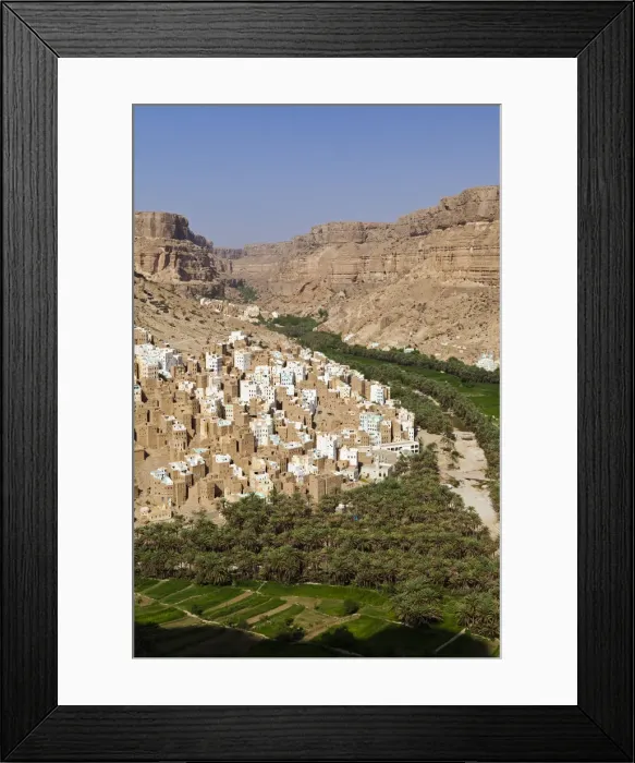 Framed Print : Yemen, Hadhramaut, Wadi Do an, Ribat Ba-Ashan Framed Print : Yemen, Hadhramaut, Wadi Do an, Ribat Ba-Ashan