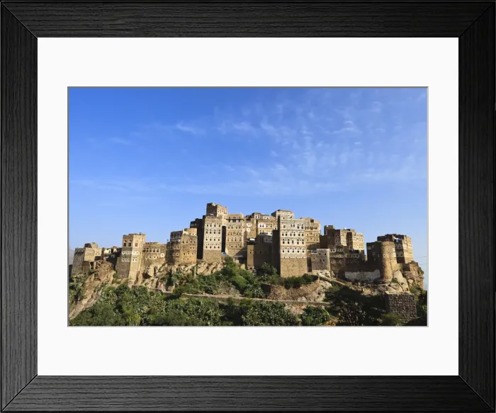Framed Print : Yemen, Sana a Province, Haraz Mountains, Al Hajjarah Framed Print : Yemen, Sana a Province, Haraz Mountains, Al Hajjarah