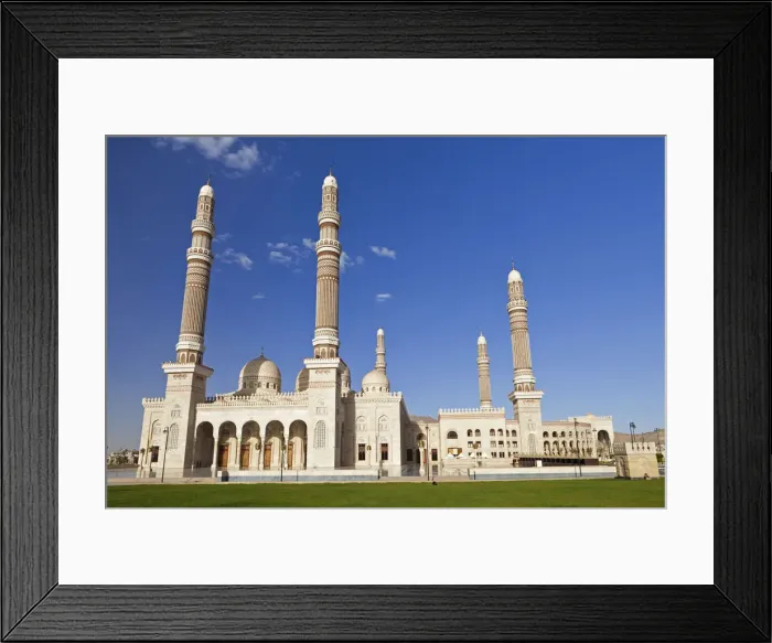 Framed Print : Yemen, Sana a. Al-Saleh Mosque Framed Print : Yemen, Sana a. Al-Saleh Mosque
