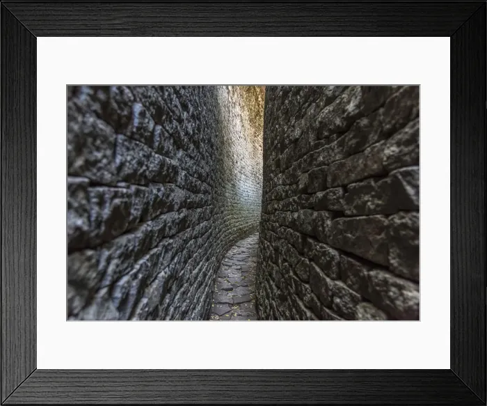 Framed Print : Africa, Zimbabwe, Maswingo. Great Zimbabwe, passageway in the great enclosure Framed Print : Africa, Zimbabwe, Maswingo. Great Zimbabwe, passageway in the great enclosure