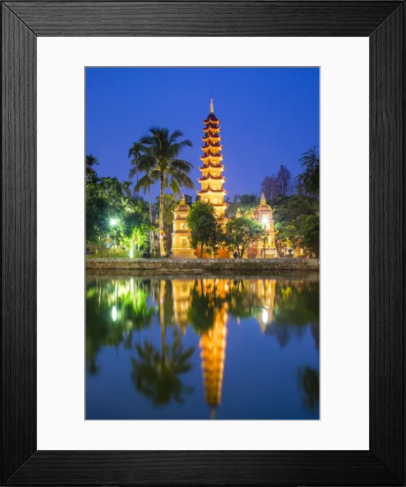 Framed Print : Tran Quoc Pagoda (Chua Tran Quoc) at night, Tay Ho District, Hanoi, Vietnam Framed Print : Tran Quoc Pagoda (Chua Tran Quoc) at night, Tay Ho District, Hanoi, Vietnam