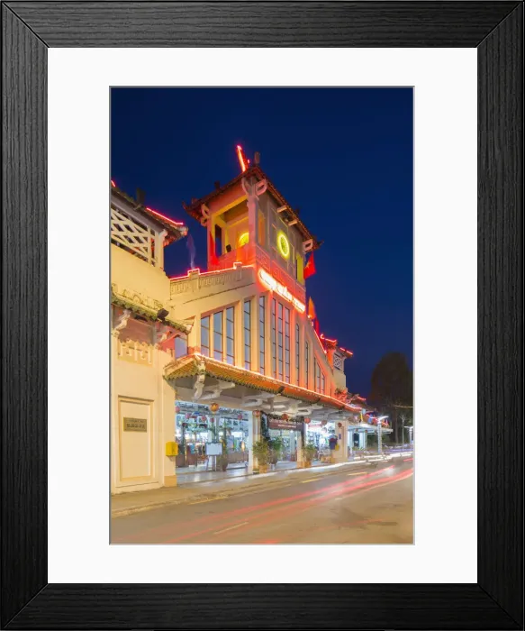 Framed Print : Old Market at dusk, Can Tho, Mekong Delta, Vietnam Framed Print : Old Market at dusk, Can Tho, Mekong Delta, Vietnam