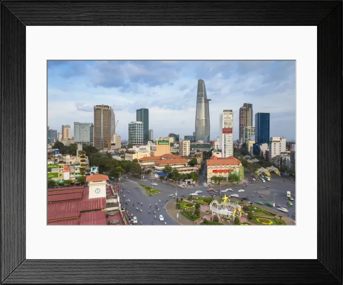 Framed Print : View of Ho Chi Minh City, Vietnam Framed Print : View of Ho Chi Minh City, Vietnam