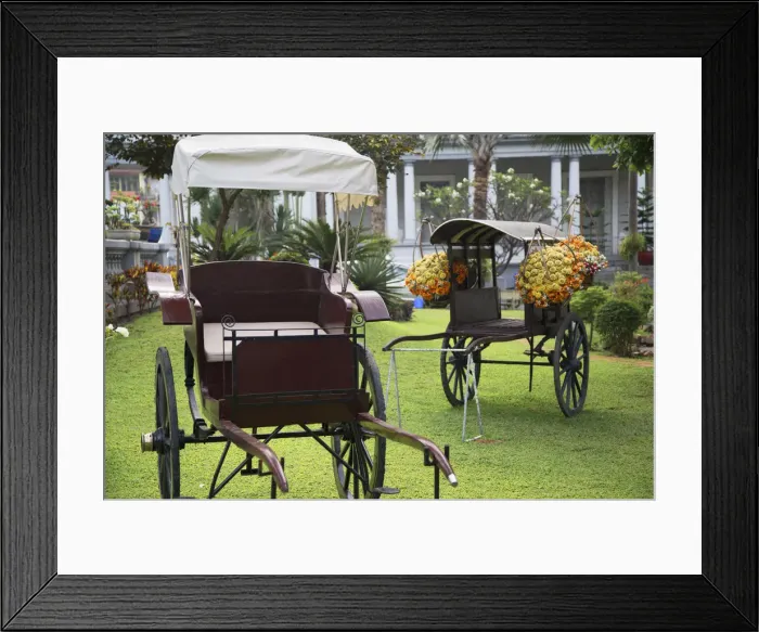 Framed Print : Wooden carriages at Ho Chi Ming City Museum, Ho Chi Minh City, Vietnam Framed Print : Wooden carriages at Ho Chi Ming City Museum, Ho Chi Minh City, Vietnam