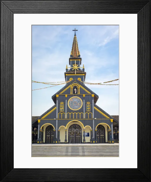 Framed Print : Kon Tum Cathedral, also known as Wooden Church, Kon Tum, Kon Tum Province, Vietnam Framed Print : Kon Tum Cathedral, also known as Wooden Church, Kon Tum, Kon Tum Province, Vietnam