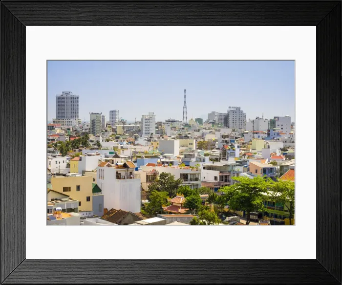 Framed Print : Elevated view of Nha Trang, Khanh Hoa Province, Vietnam Framed Print : Elevated view of Nha Trang, Khanh Hoa Province, Vietnam