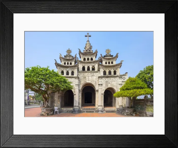 Framed Print : Sacred Heart Chapel at Phat Diem Cathedral, Phat Diem, Ninh Binh Province, Vietnam