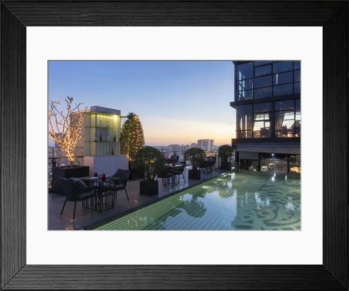Framed Print : Vietnam, Ho Chi Minh City (Saigon), view from the AIR Sky bar in central Saigon