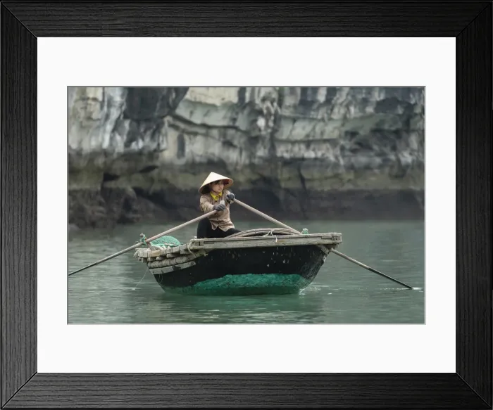 Framed Print : Asia, Vietnam, Quang Ninh Province, Ha Long Bay, local guide (DM) Framed Print : Asia, Vietnam, Quang Ninh Province, Ha Long Bay, local guide (DM)