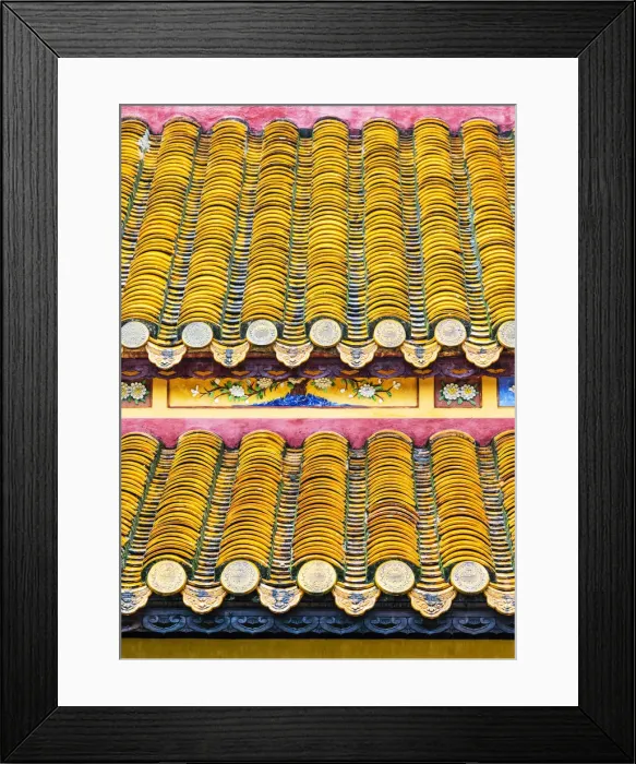 Framed Print : The tile roof in the Imperial City, Hue, Vietnam Framed Print : The tile roof in the Imperial City, Hue, Vietnam