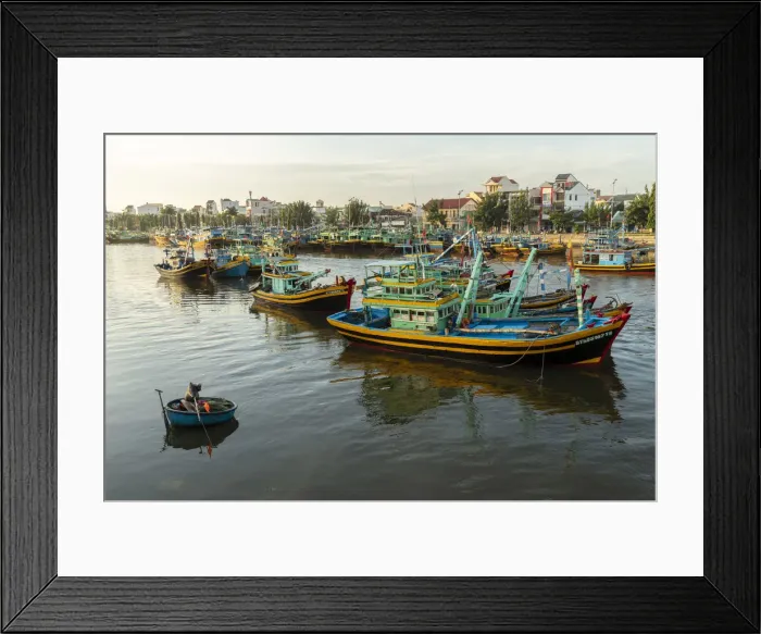 Framed Print : Asia, Vietnam, Binh Thuan Province, Phan Thiet, fishing bot Framed Print : Asia, Vietnam, Binh Thuan Province, Phan Thiet, fishing bot