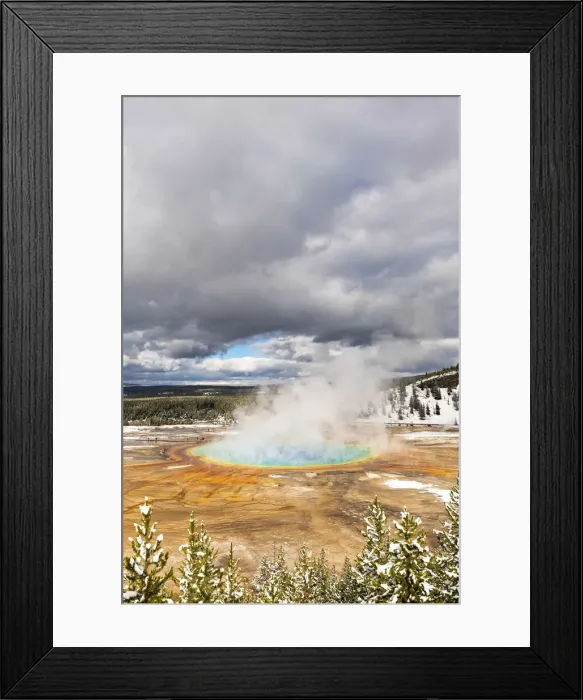 Framed Print : Grand Prismatic Spring, Midway Geyser Basin, Yellowstone National Park, Wyoming, USA Framed Print : Grand Prismatic Spring, Midway Geyser Basin, Yellowstone National Park, Wyoming, USA