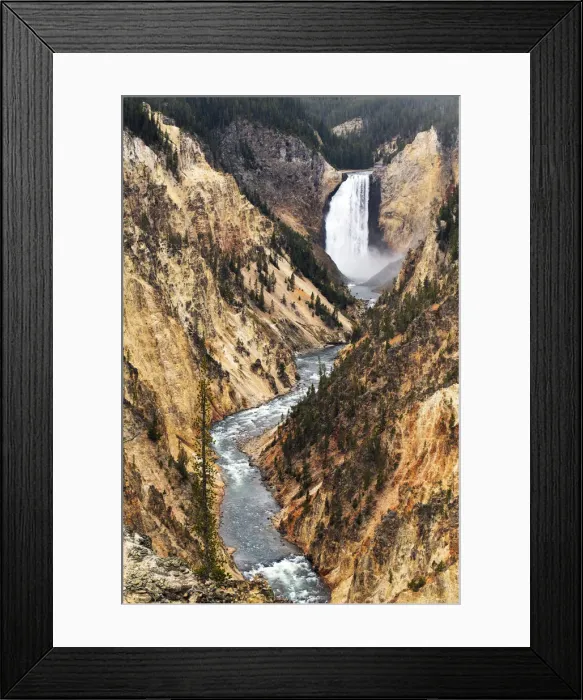 Framed Print : Lower Yellowstone falls, Yellowstone National Park, Wyoming, USA Framed Print : Lower Yellowstone falls, Yellowstone National Park, Wyoming, USA