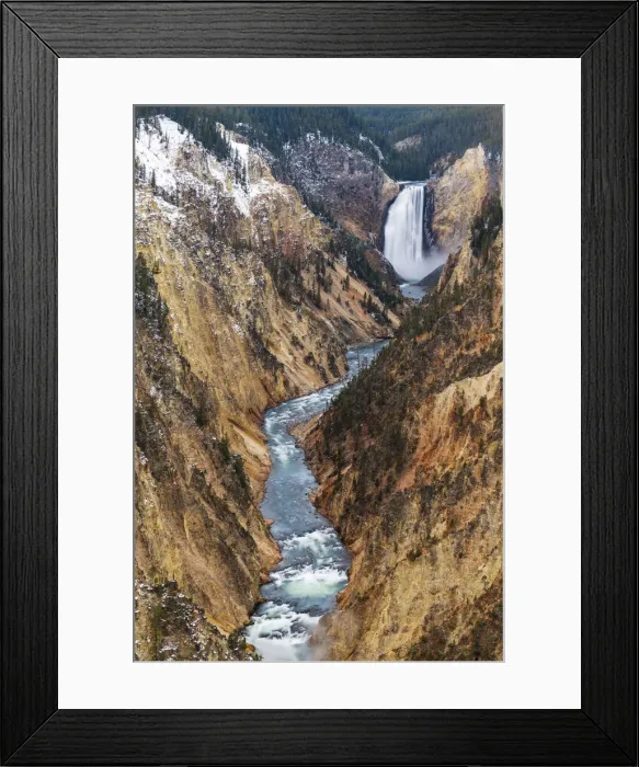 Framed Print : Lower Yellowstone falls, Yellowstone National Park, Wyoming, USA Framed Print : Lower Yellowstone falls, Yellowstone National Park, Wyoming, USA