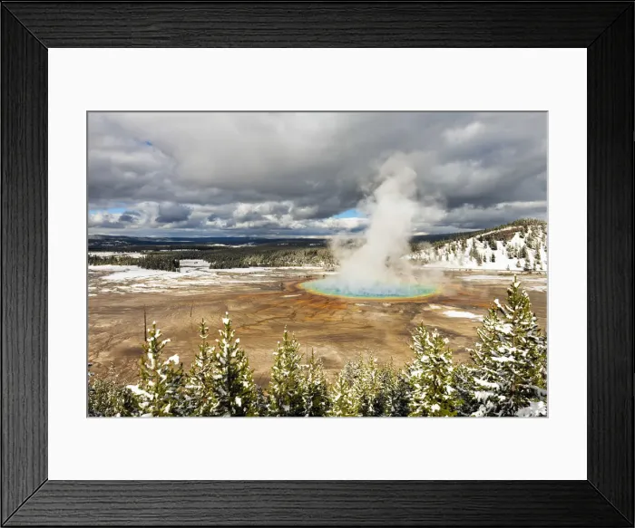 Framed Print : Grand Prismatic Spring, Midway Geyser Basin, Yellowstone National Park, Wyoming, USA Framed Print : Grand Prismatic Spring, Midway Geyser Basin, Yellowstone National Park, Wyoming, USA