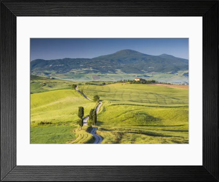 Framed Print : Road leading to Terrapille, Val d Orcia, Tuscany, Italy Framed Print : Road leading to Terrapille, Val d Orcia, Tuscany, Italy