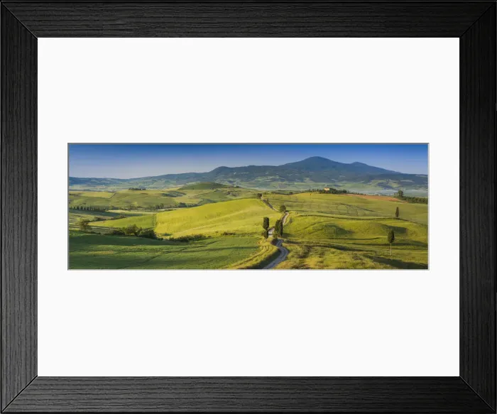Framed Print : Road leading to Terrapille, Val d Orcia, Tuscany, Italy Framed Print : Road leading to Terrapille, Val d Orcia, Tuscany, Italy