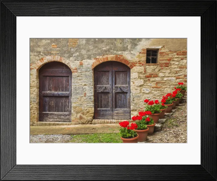 Framed Print : Two Rustic Doors, Lucignano d asso, Tuscany, Italy Framed Print : Two Rustic Doors, Lucignano d asso, Tuscany, Italy