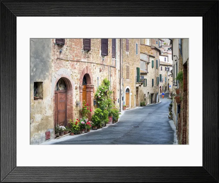 Framed Print : Ancient Streets of Montisi, Tuscany, Italy Framed Print : Ancient Streets of Montisi, Tuscany, Italy