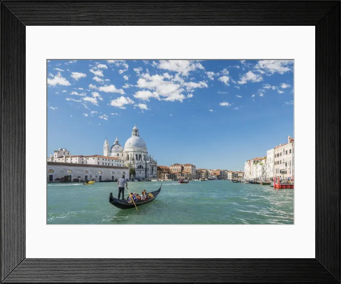 Framed Print : Gondola on Grand Canal, Venice, Italy Framed Print : Gondola on Grand Canal, Venice, Italy