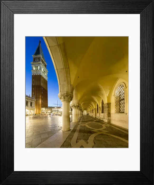 Framed Print : Venice, Veneto, Italy. San Marco Square at night Framed Print : Venice, Veneto, Italy. San Marco Square at night