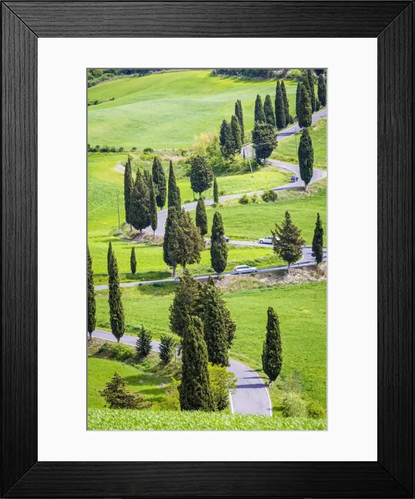 Framed Print : Monticchiello, Tuscany, Italy. Scenic road Framed Print : Monticchiello, Tuscany, Italy. Scenic road