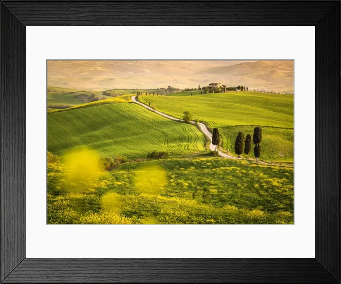 Framed Print : Pienza, Val d Orcia, Tuscany, Italy