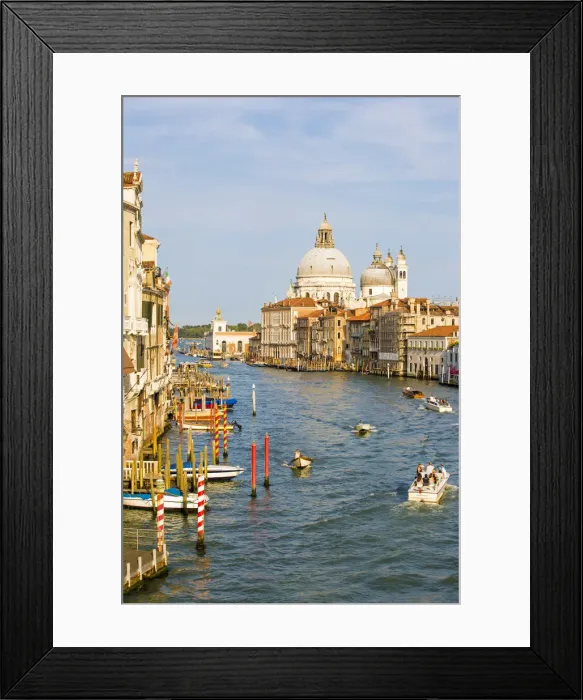 Framed Print : Venice, Veneto, Italy. Buildings and boats in the canals Framed Print : Venice, Veneto, Italy. Buildings and boats in the canals