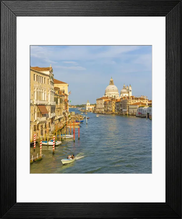 Framed Print : Venice, Veneto, Italy. Buildings and boats in the canals Framed Print : Venice, Veneto, Italy. Buildings and boats in the canals