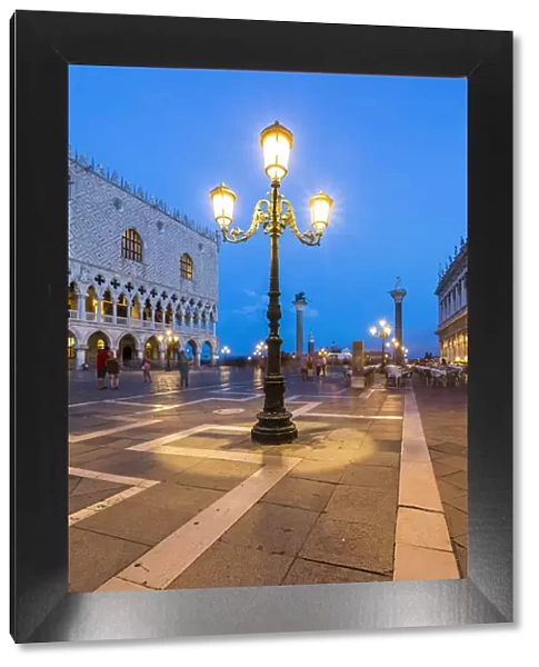 Venice, Veneto, Italy. San Marco Square at night