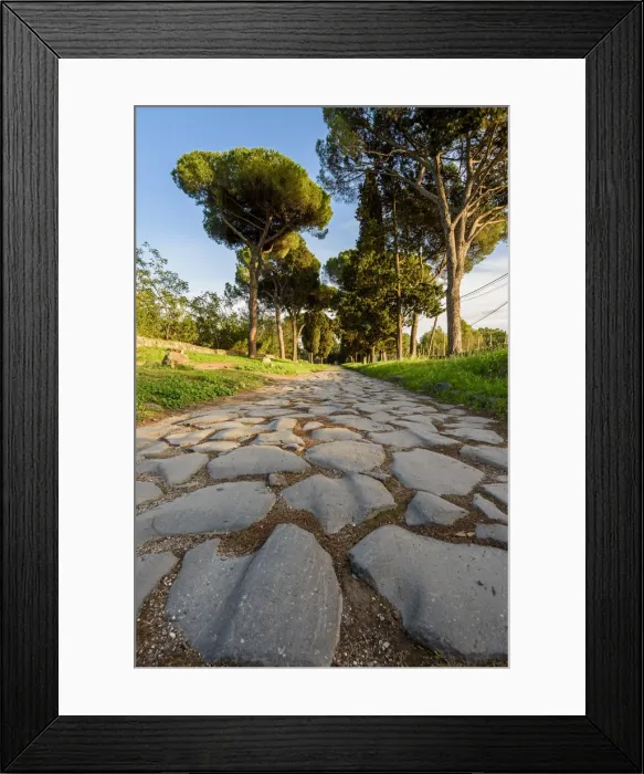 Framed Print : Remains of the Appian Way near Rome, Lazio, Italy Framed Print : Remains of the Appian Way near Rome, Lazio, Italy