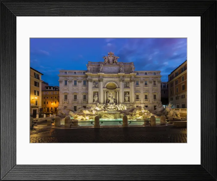 Framed Print : Night view of Trevi Fountain, Rome, Lazio, Italy Framed Print : Night view of Trevi Fountain, Rome, Lazio, Italy