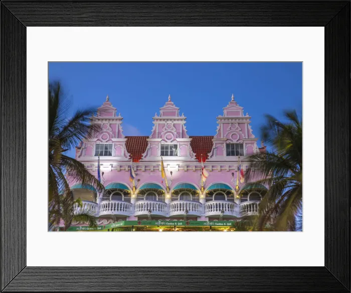 Framed Print : Caribbean, Netherland Antilles, Aruba, Oranjestad, Royal Plaza Mall Framed Print : Caribbean, Netherland Antilles, Aruba, Oranjestad, Royal Plaza Mall