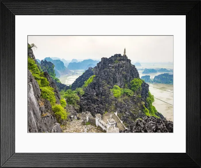 Framed Print : Karst mountain landscape at Hang Mua, Ninh H£i, Hoa Lư District, Ninh Binh Province, Vietnam Framed Print : Karst mountain landscape at Hang Mua, Ninh H£i, Hoa Lư District, Ninh Binh Province, Vietnam