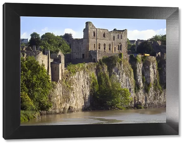 Europe, United Kingdom, Wales, Chepstow, Monmouthshire, the oldest stone castle in