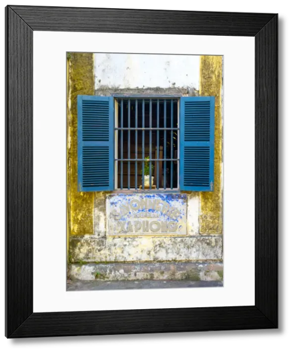 Framed Print : Window with blue shutters in Hoi An Ancient Town, Hoi An, Quang Nam Province, Vietnam Framed Print : Window with blue shutters in Hoi An Ancient Town, Hoi An, Quang Nam Province, Vietnam