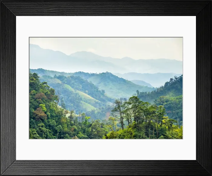 Framed Print : Landscape along Ho Chi Minh Highway West near former Demilitarized Zone, Hướng Hoa District, Qu£ng Trị Province, Vietnam Framed Print : Landscape along Ho Chi Minh Highway West near former Demilitarized Zone, Hướng Hoa District, Qu£ng Trị Province, Vietnam
