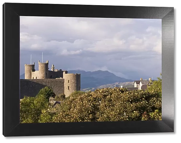 Harlech Castle in Snowdonia National Park, Wales. Autumn (September)