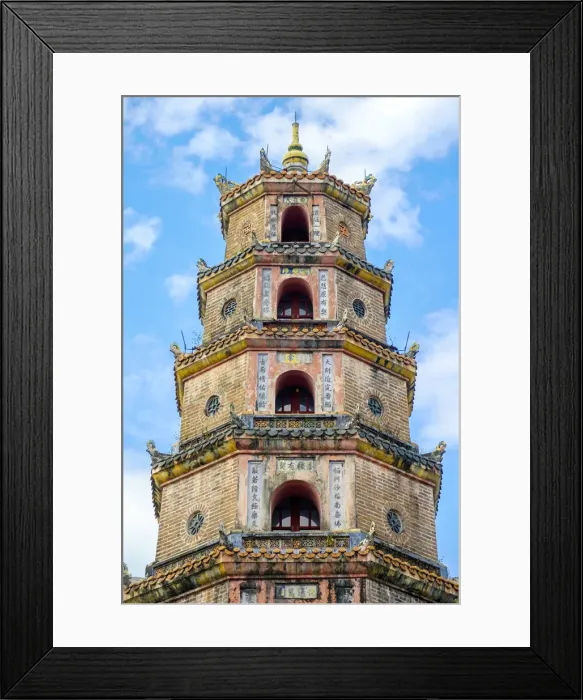 Framed Print : Thien Mu Pagoda (Chua Thien Mụ), Huế
