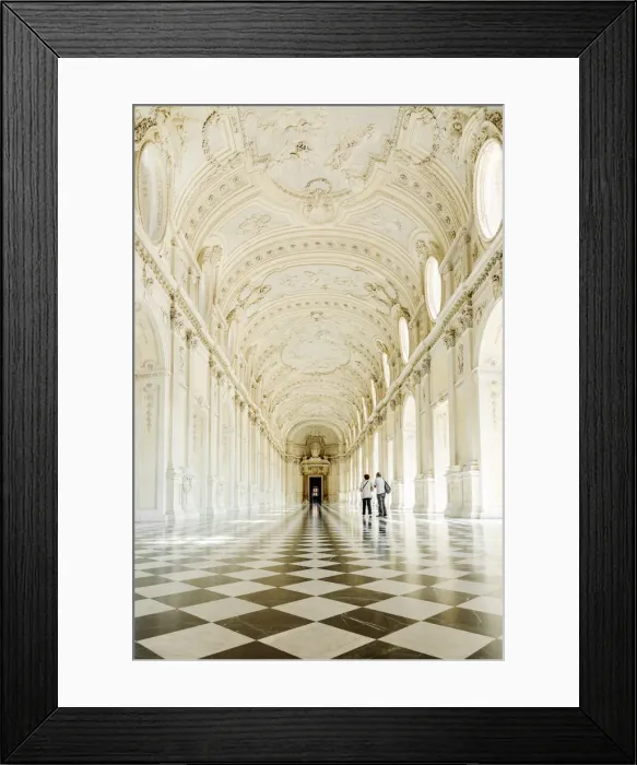 Framed Print : Europe, Italy, Piedmont. The Galleria Grande of the Venaria reale Framed Print : Europe, Italy, Piedmont. The Galleria Grande of the Venaria reale