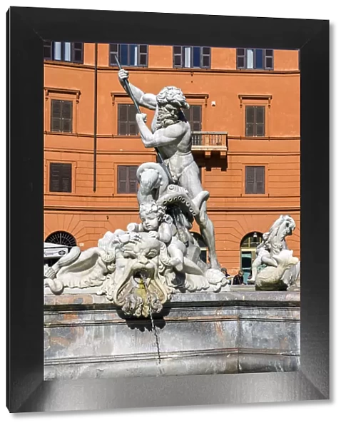 Fountain of Neptune, Piazza Navona, Rome, Lazio, Italy