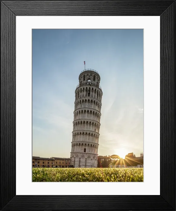 Framed Print : Leaning Tower at sunrise, Piazza dei Miracoli, Pisa, Tuscany, Italy Framed Print : Leaning Tower at sunrise, Piazza dei Miracoli, Pisa, Tuscany, Italy