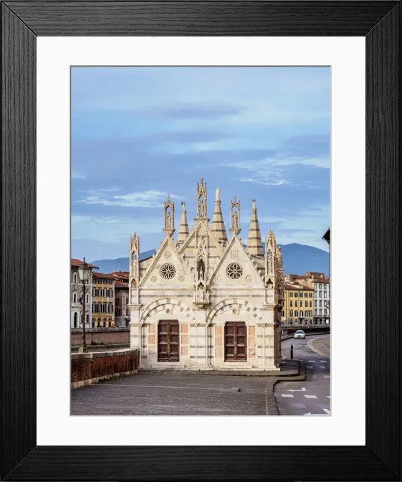 Framed Print : Santa Maria della Spina Church, Pisa, Tuscany, Italy
