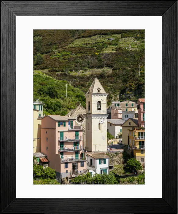 Framed Print : San Lorenzo Church Tower, Manarola, Cinque Terre, UNESCO World Heritage Site, Liguria Framed Print : San Lorenzo Church Tower, Manarola, Cinque Terre, UNESCO World Heritage Site, Liguria