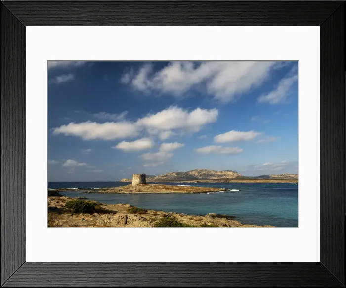 Framed Print : Coastline at La Pelosa, Sardinia, Italy Framed Print : Coastline at La Pelosa, Sardinia, Italy