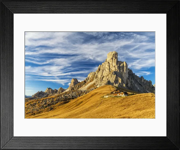 Framed Print : Mt. Nuvolau, Passo Giau, Dolomites, Italy Framed Print : Mt. Nuvolau, Passo Giau, Dolomites, Italy