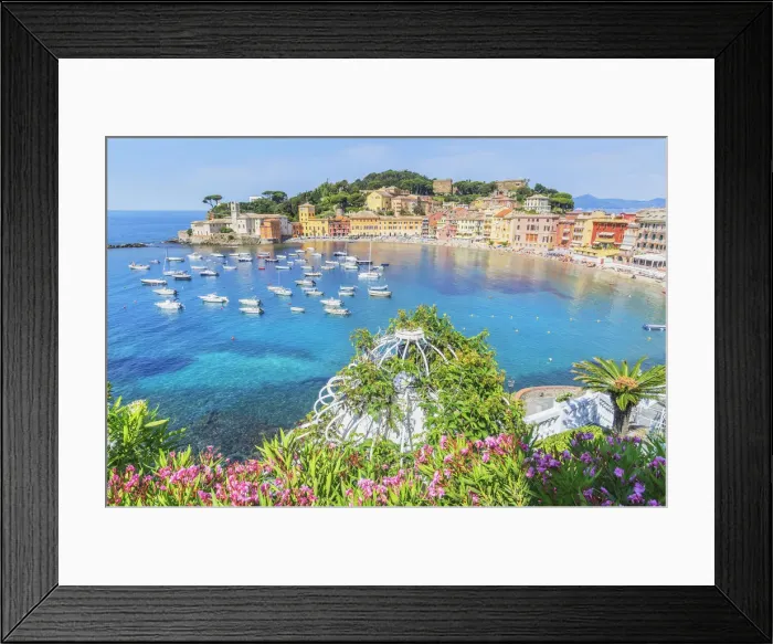 Framed Print : Bay of silence, Sestri Levante, Liguria, Italy, Europe