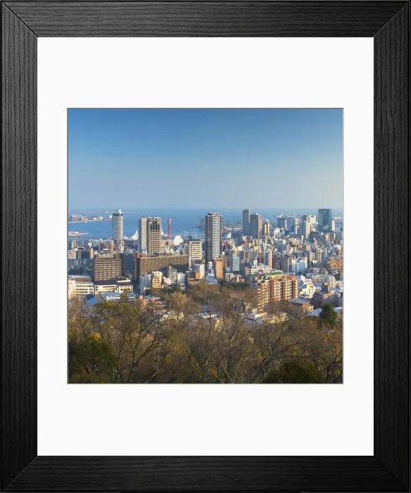 Framed Print : View of Kobe skyline, Kobe, Kansai, Japan Framed Print : View of Kobe skyline, Kobe, Kansai, Japan