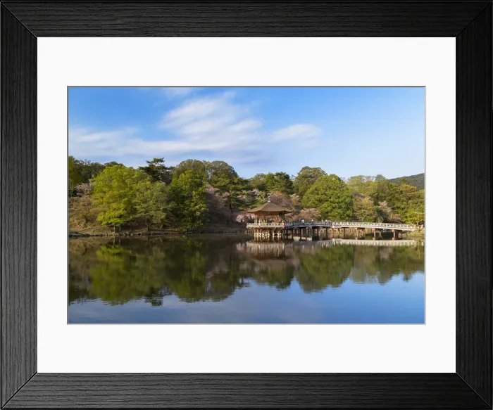 Framed Print : Ukimido pavilion in Nara Park, Nara, Kansai, Japan Framed Print : Ukimido pavilion in Nara Park, Nara, Kansai, Japan