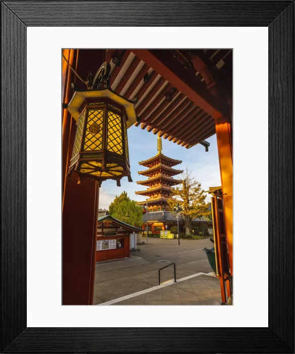 Framed Print : Senso-Ji temple and the Five-Storied Pagoda, Asakusa, Tokyo, Kanto region, Japan Framed Print : Senso-Ji temple and the Five-Storied Pagoda, Asakusa, Tokyo, Kanto region, Japan